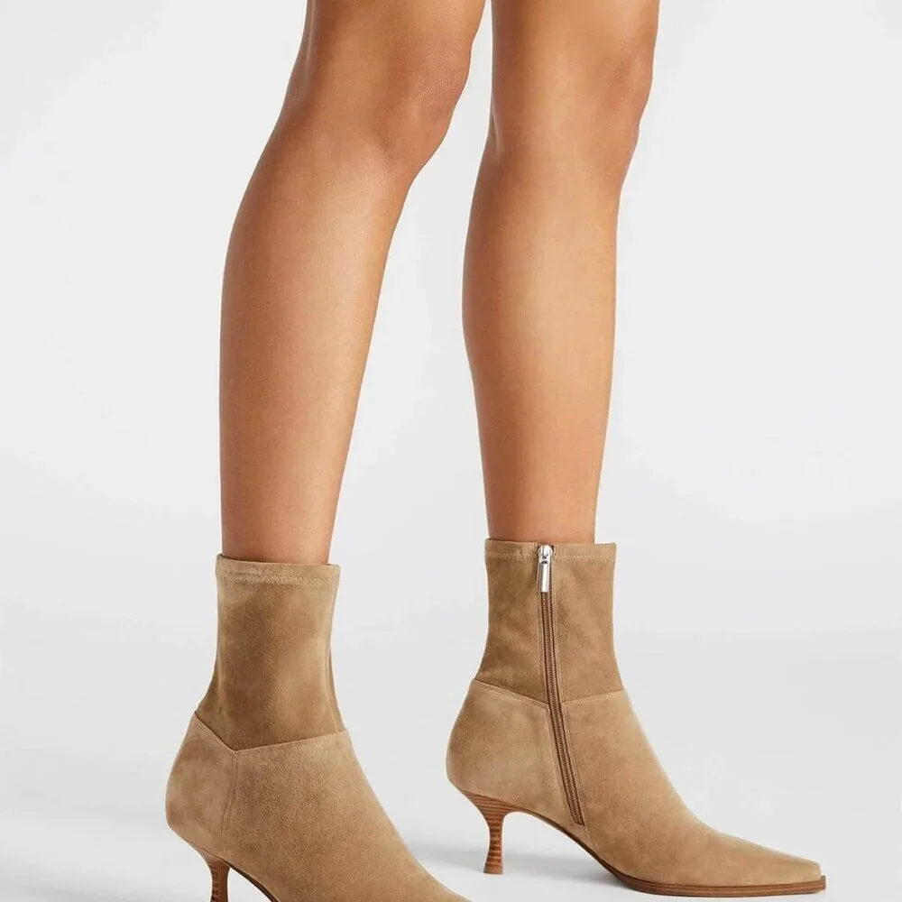 Womens Kitten Low Heel Ankle Boots - Picture 2 of 6